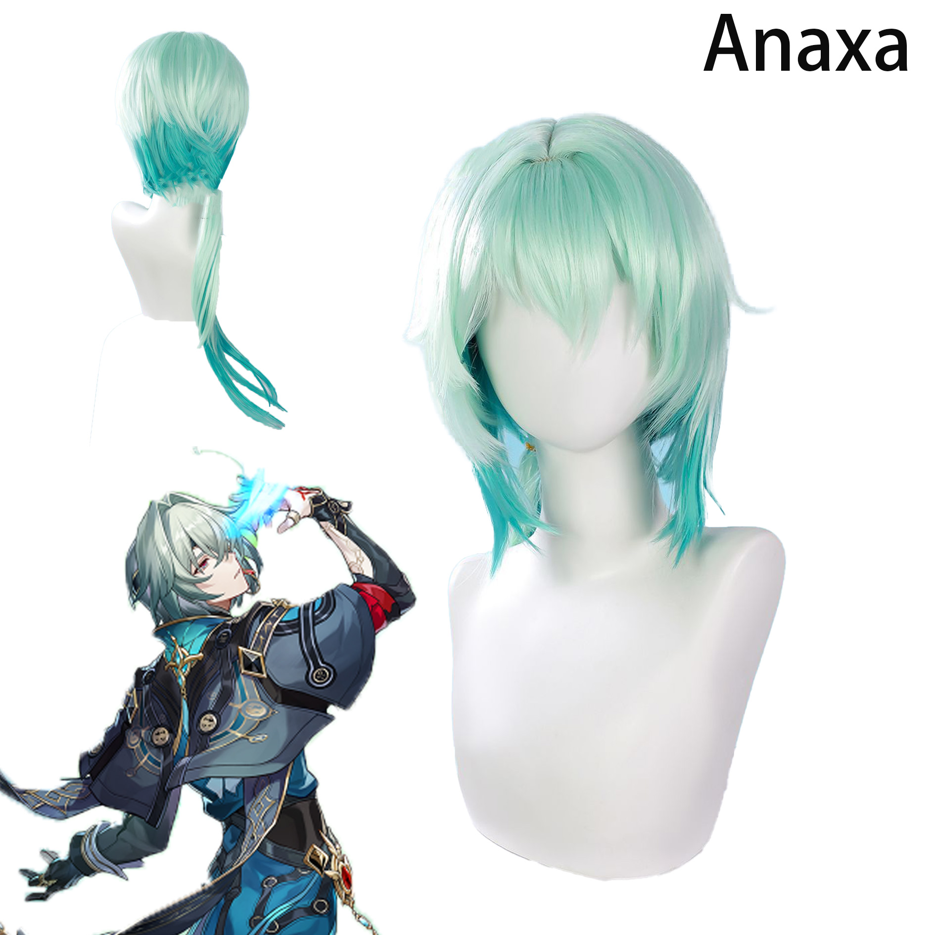 Anaxa Cosplay Prop - Honkai Star Rail Anaxa Cosplay Wig,