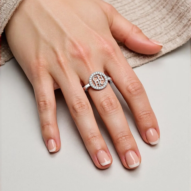 CH Two-Tone Zircon Hollow Lett - Cosplay Prop Designer ulasan dan harga
