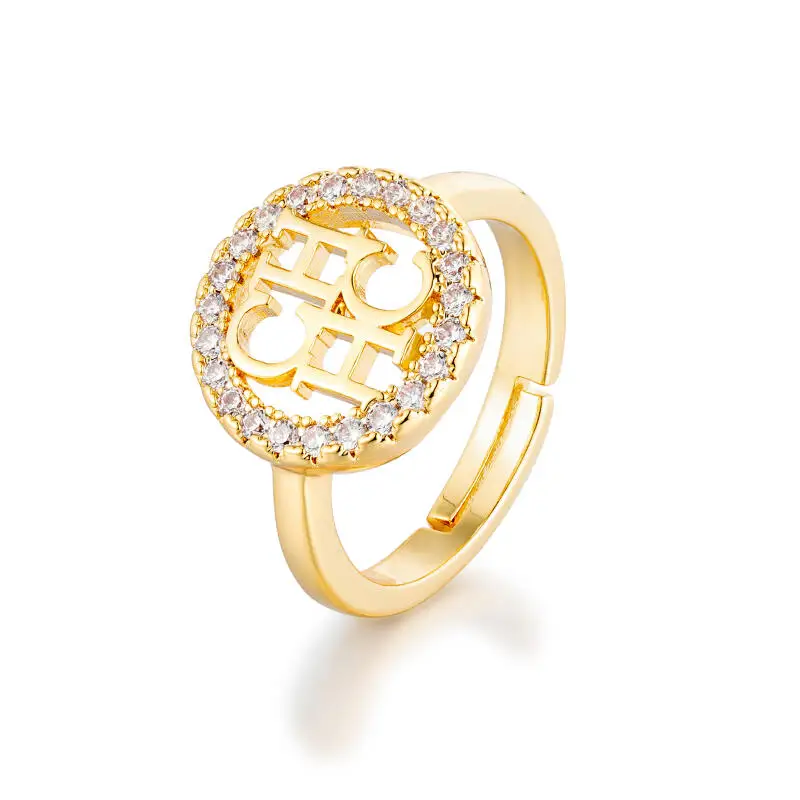 CH Two-Tone Zircon Hollow Lett - Cosplay Prop Designer ulasan dan harga