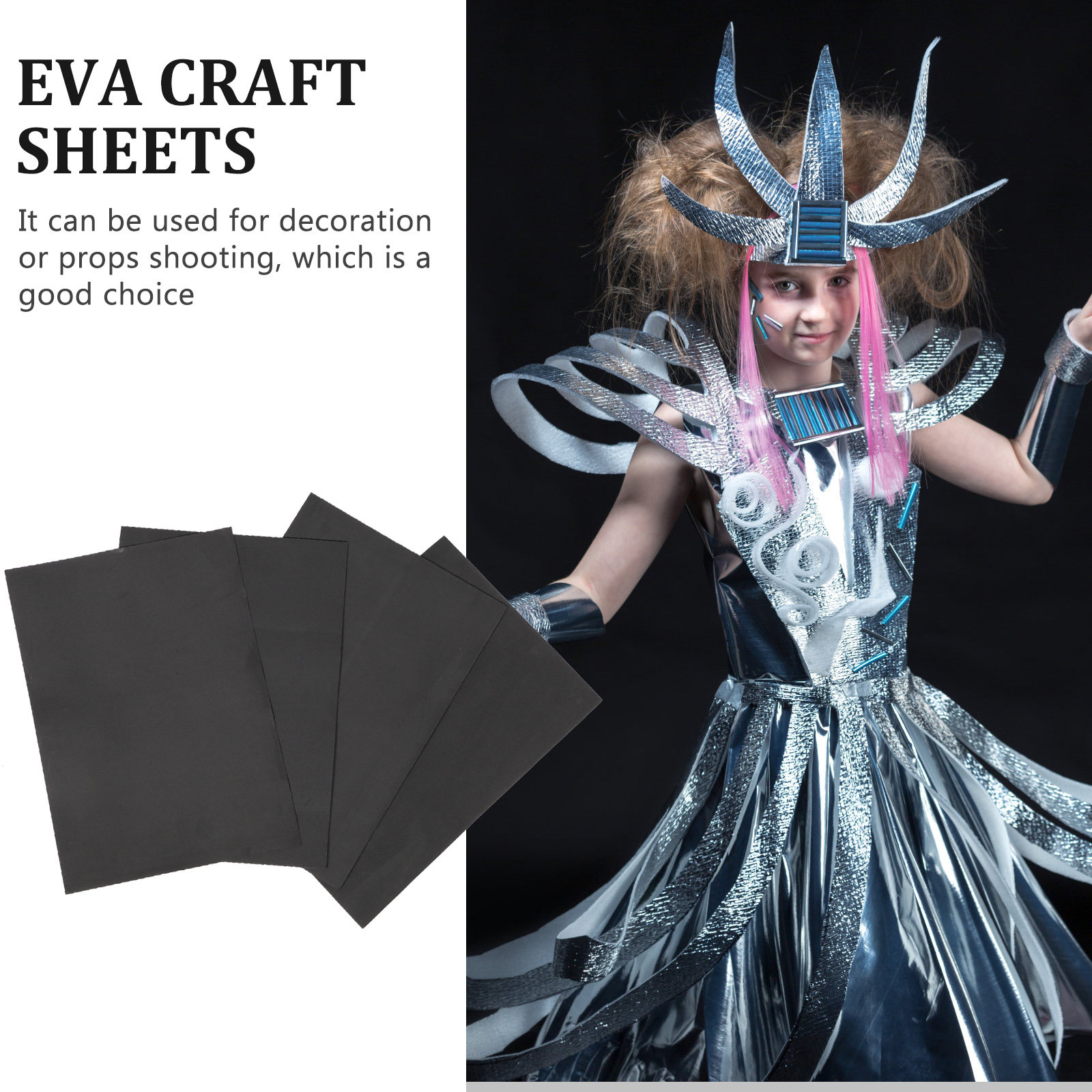 4Pcs Eva Board Foam Sheets DIY - Cosplay Prop Foam Board ulasan dan harga