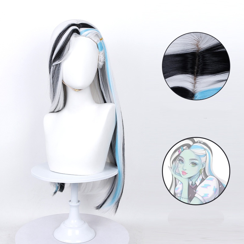 Anime Frankie Stein Cosplay Wi - Wig Fiber Net ulasan dan harga