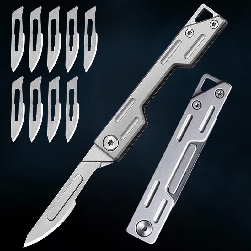 Folding Knife Stainless Steel  - Craft Knife Set ulasan dan harga