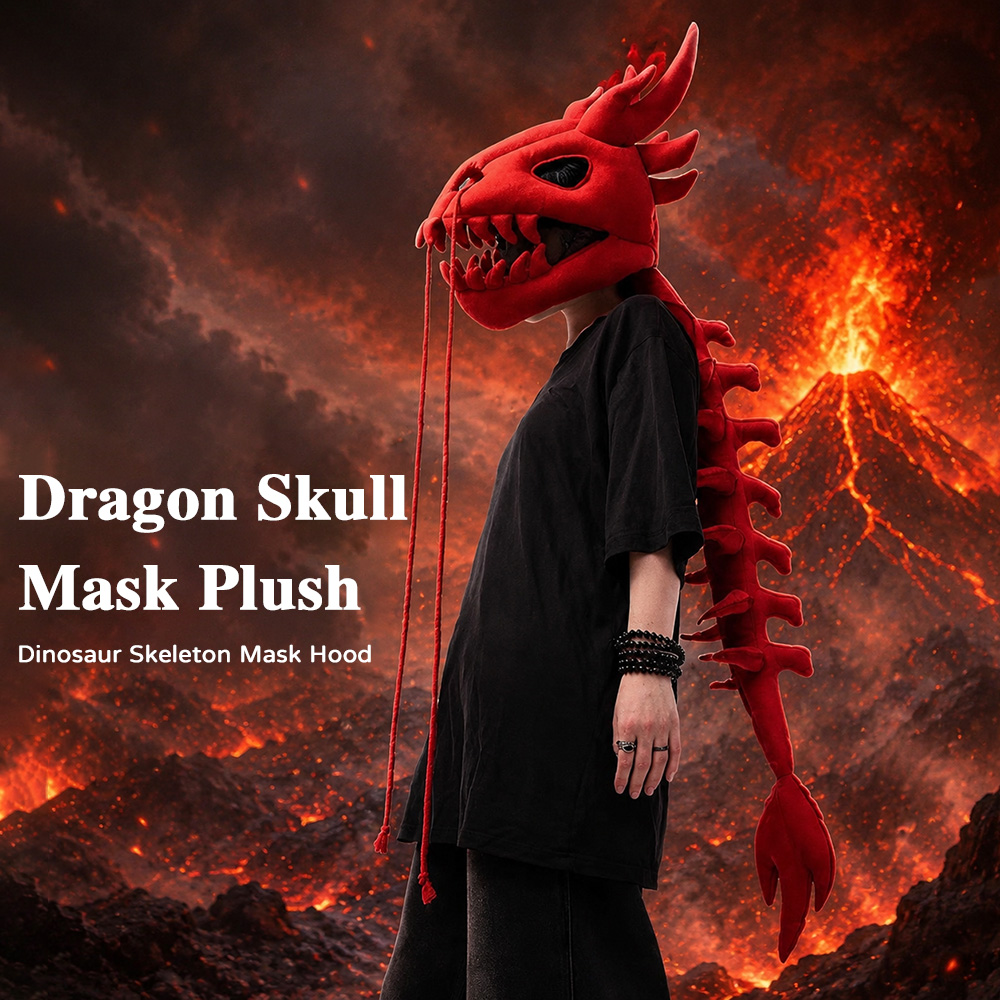Dinosaur Skeleton Plush Headge - Cosplay Prop Designer ulasan dan harga