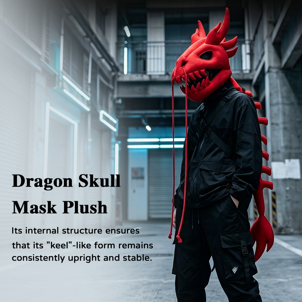 Dinosaur Skeleton Plush Headge - Cosplay Prop Designer ulasan dan harga
