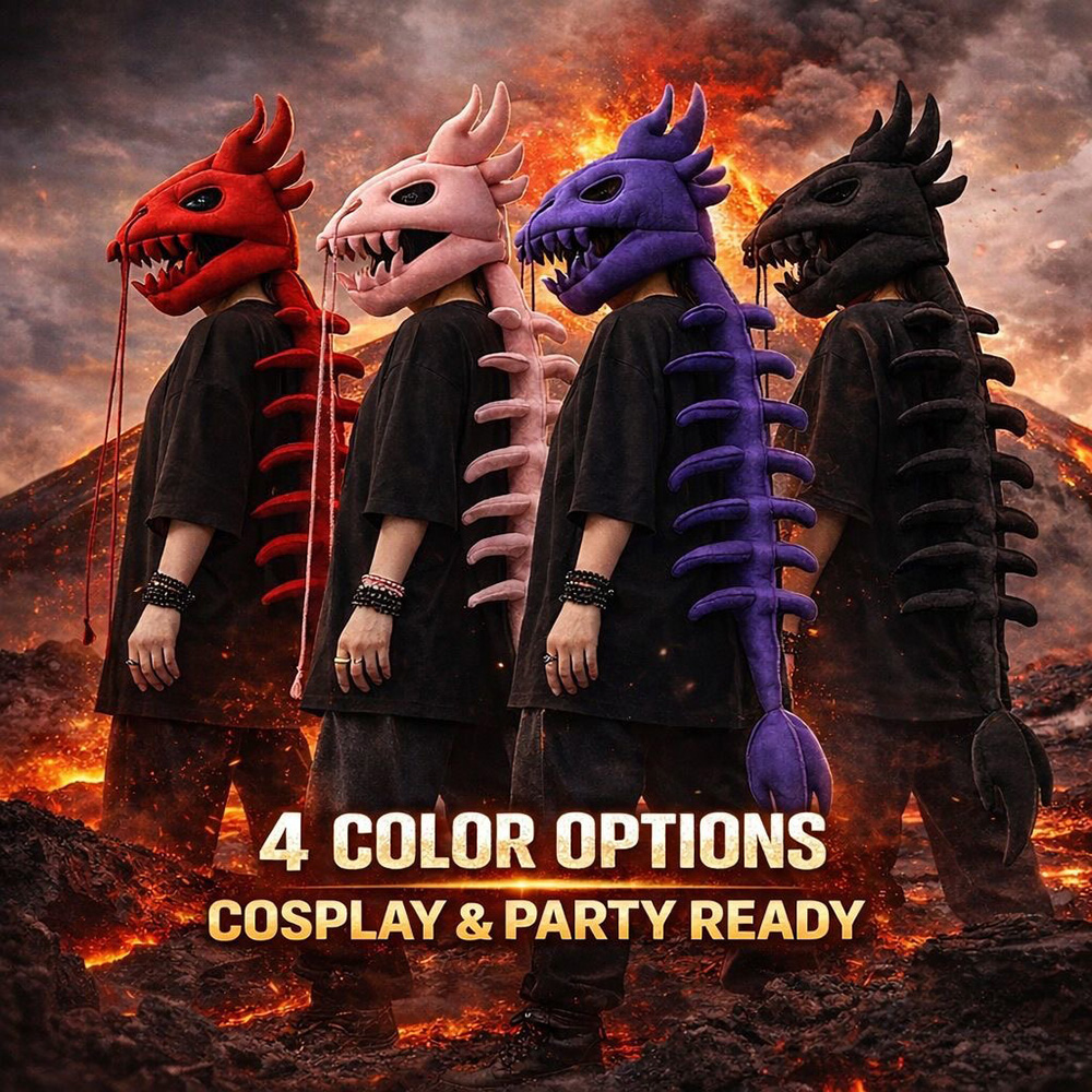 Dinosaur Skeleton Plush Headge - Cosplay Prop Designer ulasan dan harga