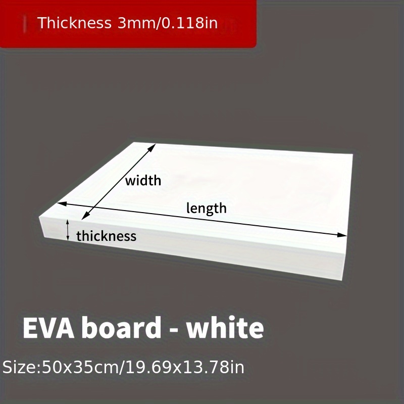 EVA Foam Board 14x39 Inch, 3mm - Cosplay Prop Foam Board ulasan dan harga