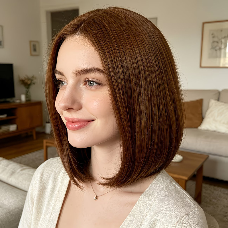 Airy bangs short bob wig, ligh - Wig Fiber Net ulasan dan harga