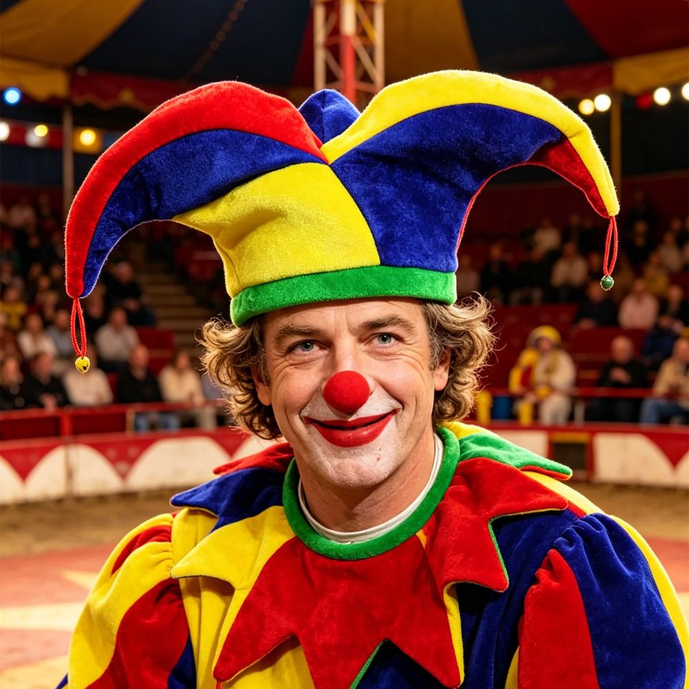 Cap Prop Multicolor Clown Hat  - Cosplay Prop Designer ulasan dan harga
