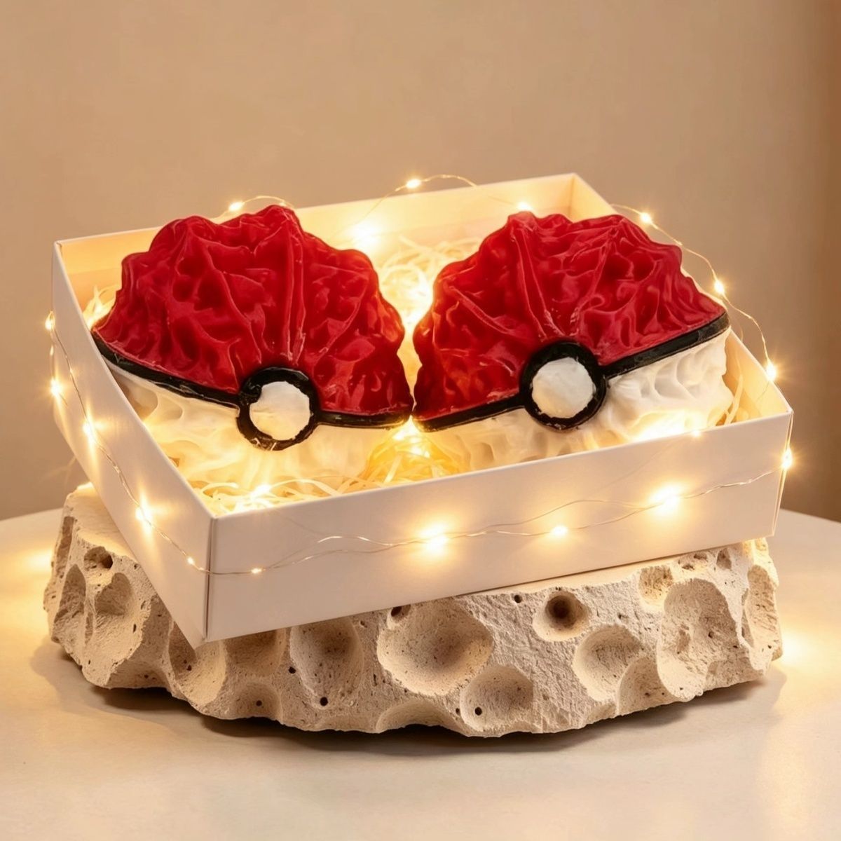 Pokemon Pokeball 3D Walnut Red - Pokeball Cosplay Prop ulasan dan harga