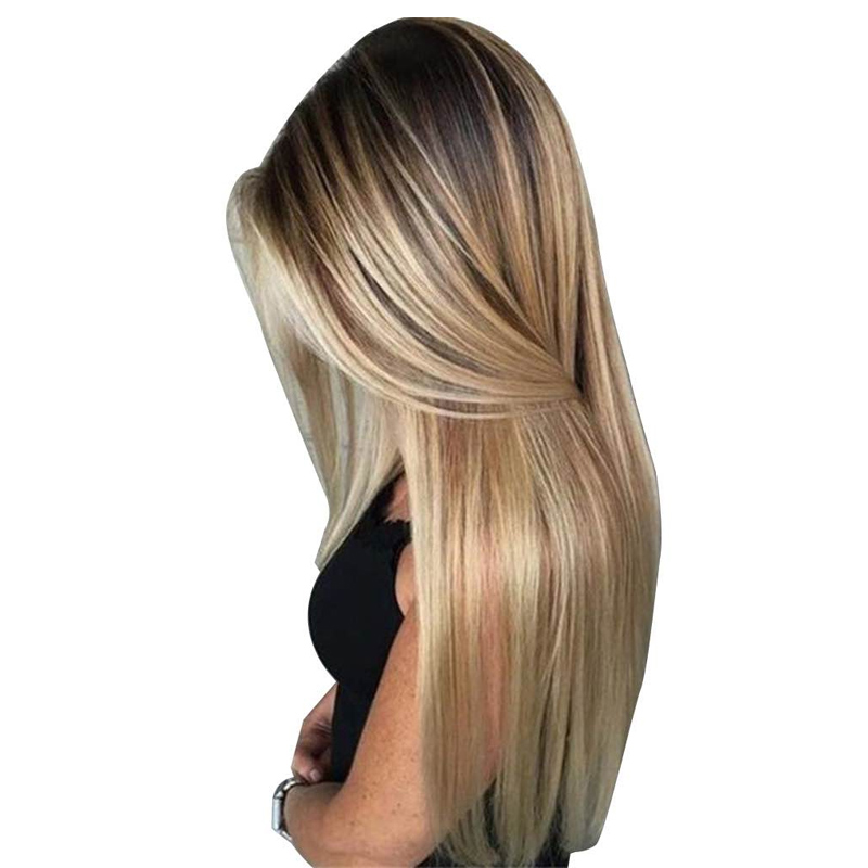 72cm Women Long Straight Wig W - Wig Fiber Net ulasan dan harga