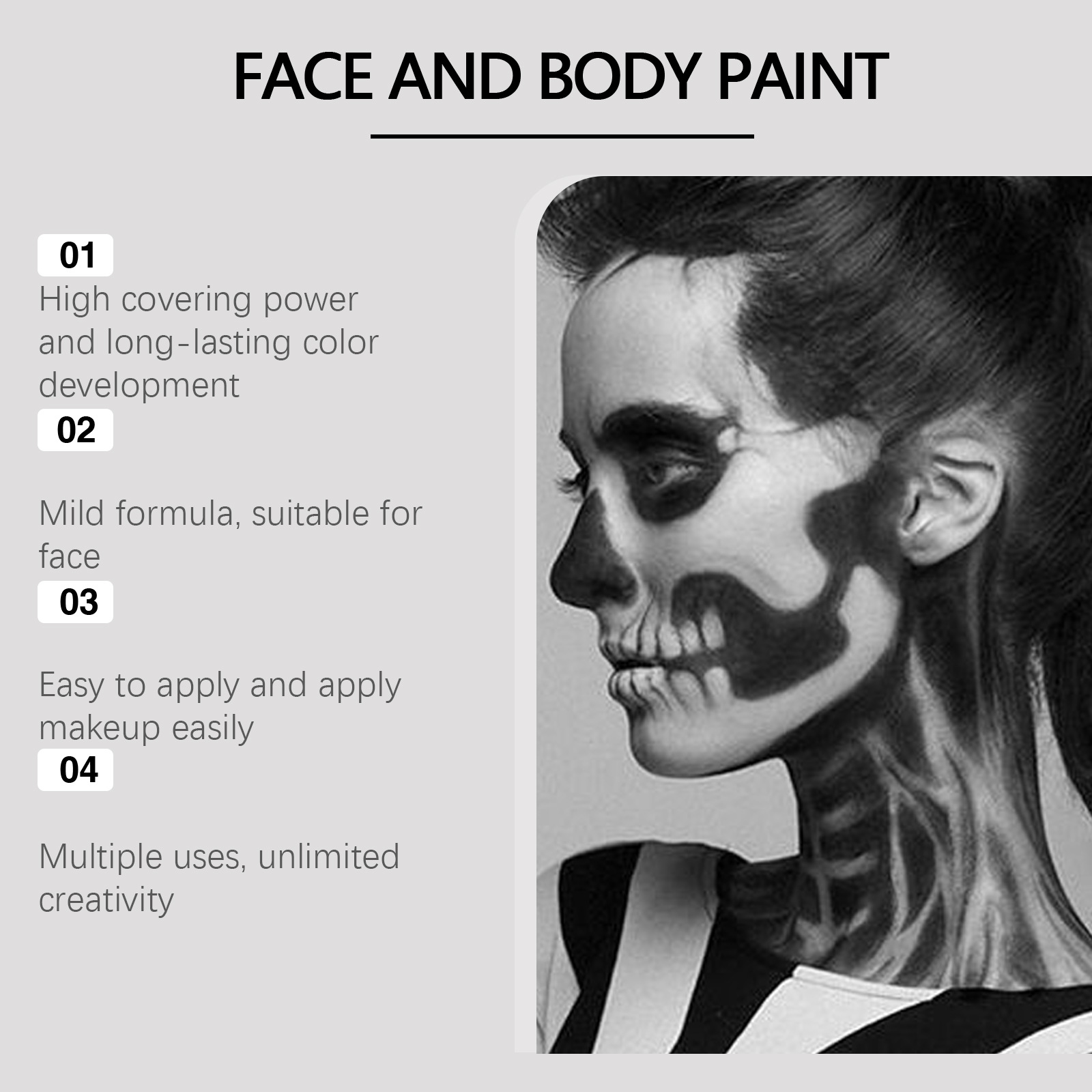 Halloween Face Painting Kit Hi - Cosplay Prop Paint ulasan dan harga