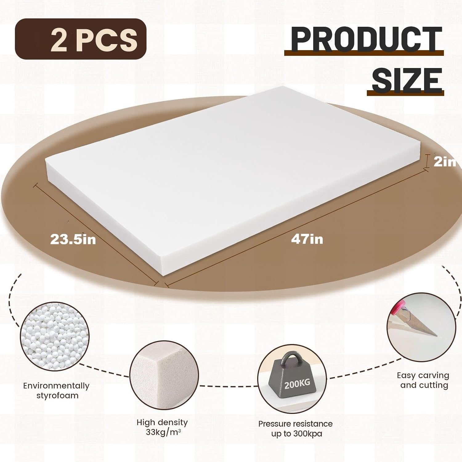 High Density XPS Large Foam Bo - Cosplay Prop Foam Board ulasan dan harga