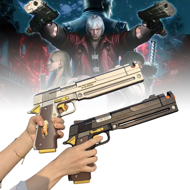 PU Dante Pistol Gun Ebony Ivor - Cosplay Prop Pistol ulasan dan harga