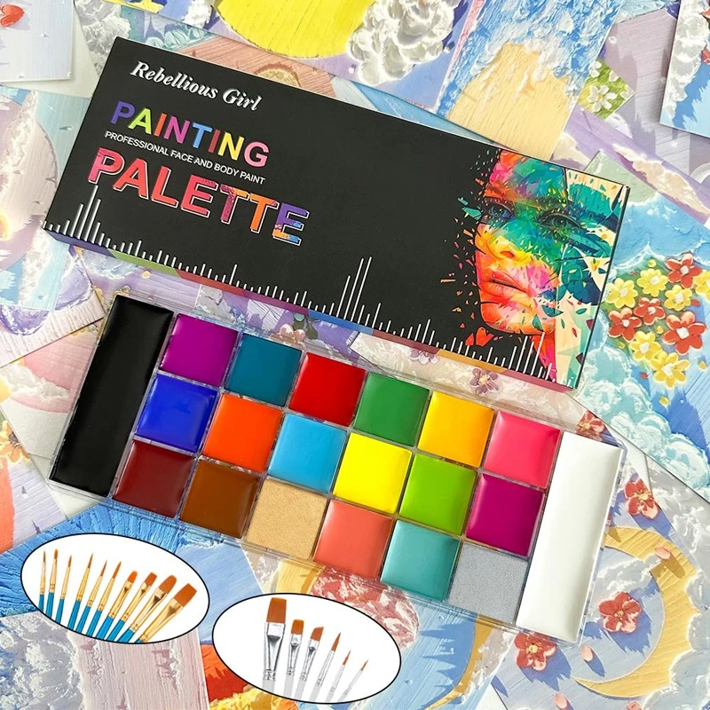 20 Colors Face Body Oil Painti - Cosplay Prop Paint ulasan dan harga