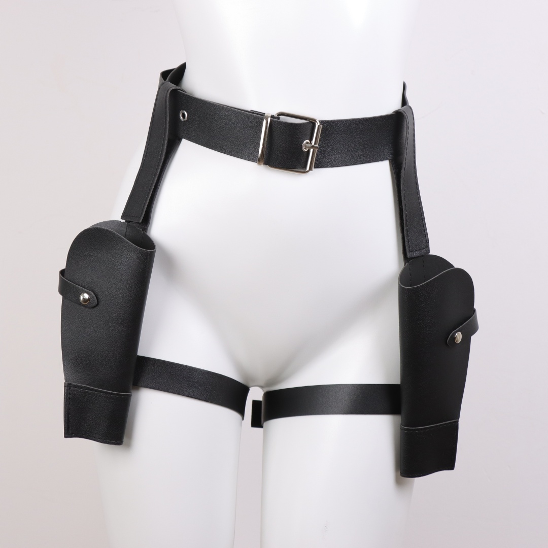 Adult Vintage PU Leather Waist - Cosplay Prop Pistol ulasan dan harga