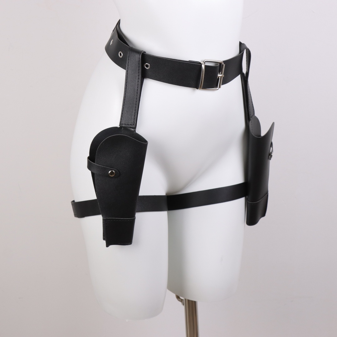 Adult Vintage PU Leather Waist - Cosplay Prop Pistol ulasan dan harga